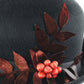Bailey Tomlin London Ladies Black Felt Cloche Hat W/ Leaves 6 7/8 55cm