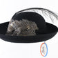 Mr John Classic Ladies Black Wool Felt Boutique Hat W/ Feathers 7 56cm