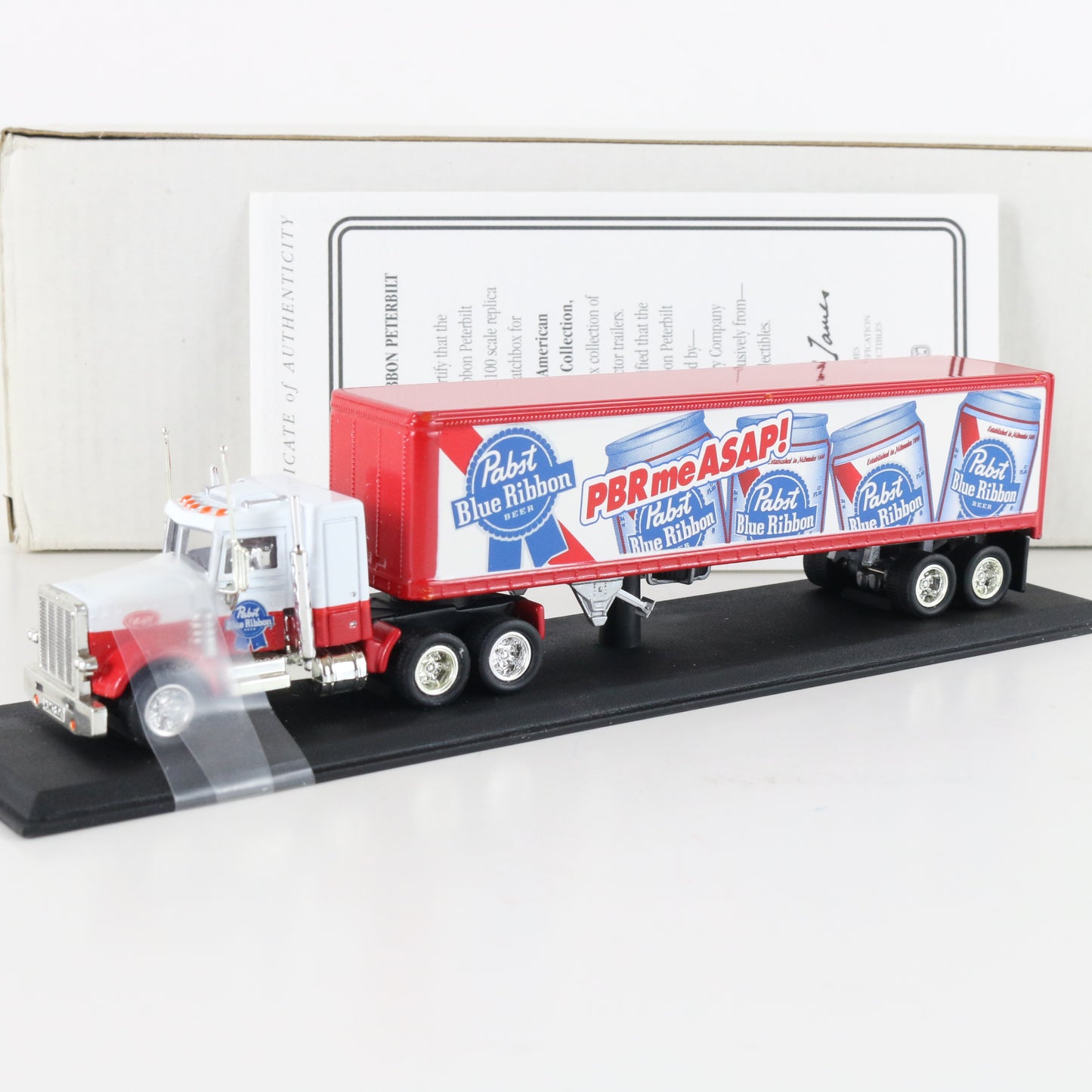 Peterbilt Tractor Trailer Pabst Blue Ribbon Matchbox