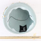 Sonni of California Ladies Seafoam Blue and Gold Wool Felt Hat 7 1/8 57cm