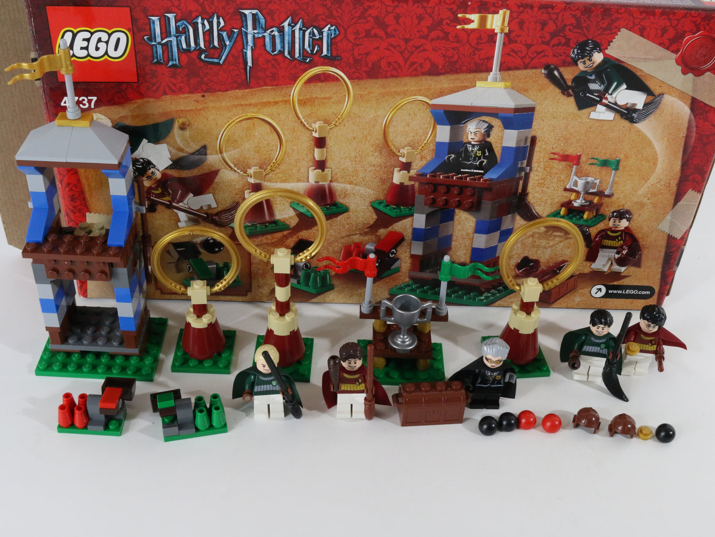 Lego Harry Potter Quidditch Match Built Set 4737 W/ Box & Instructions