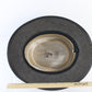 Winfield Cover Co Mens Vintage Black Leather Top Hat W/ Feathers M