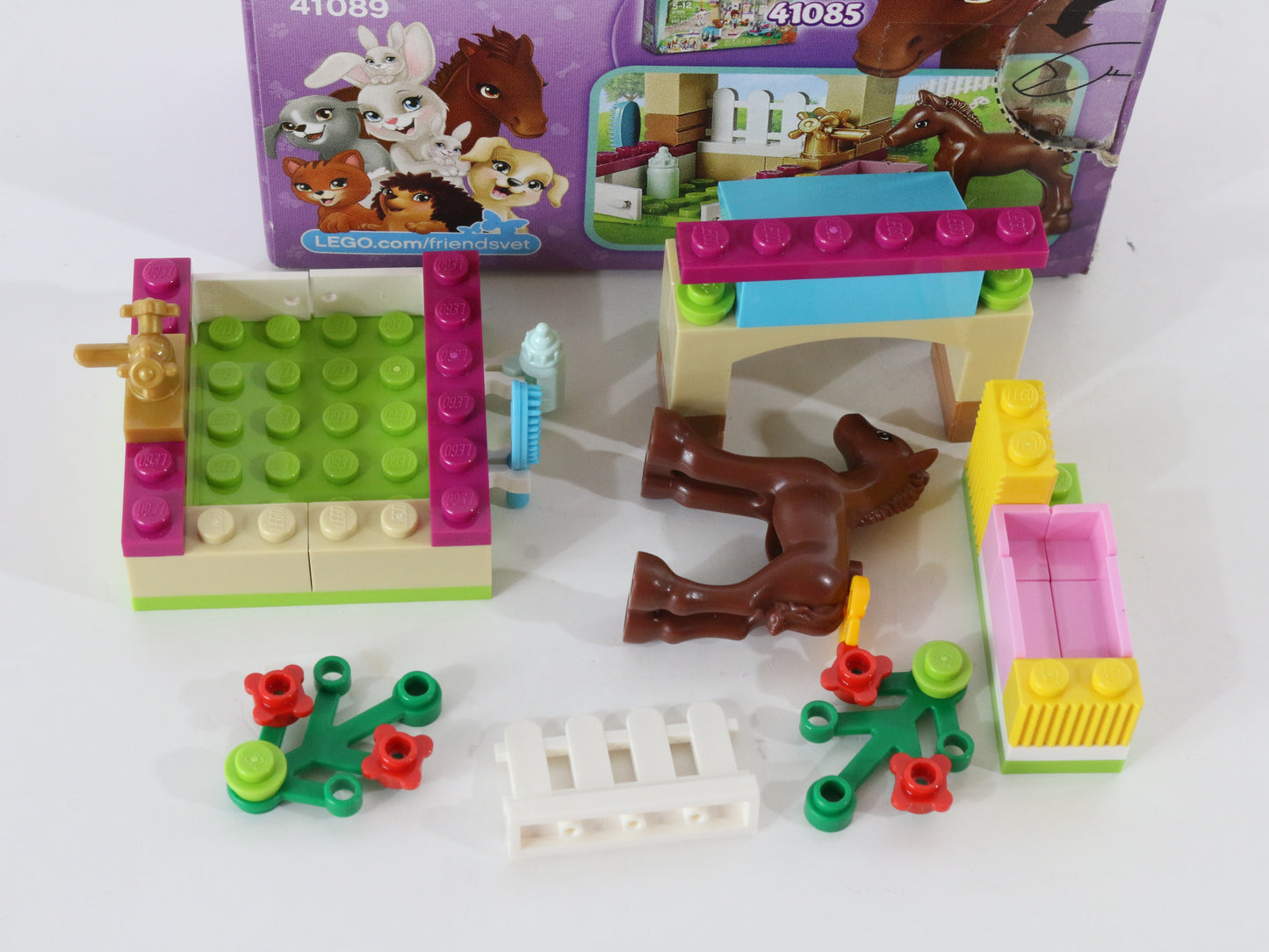 Lego Friends Little Foal Mostly Built Set 41089 W/ Box & Instructions