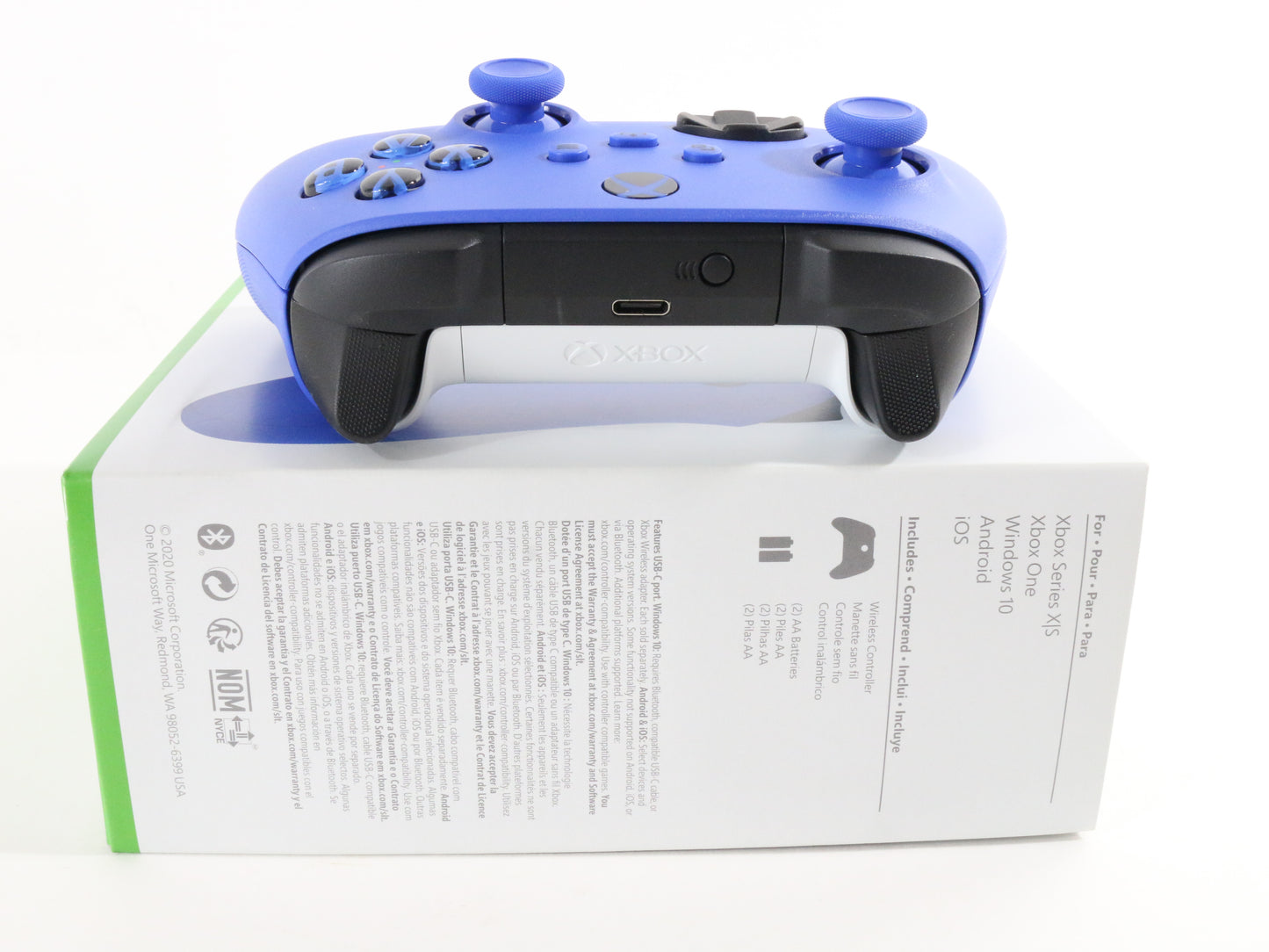 Shock Blue XBOX One Controller Microsoft Model 1914 W/ Box