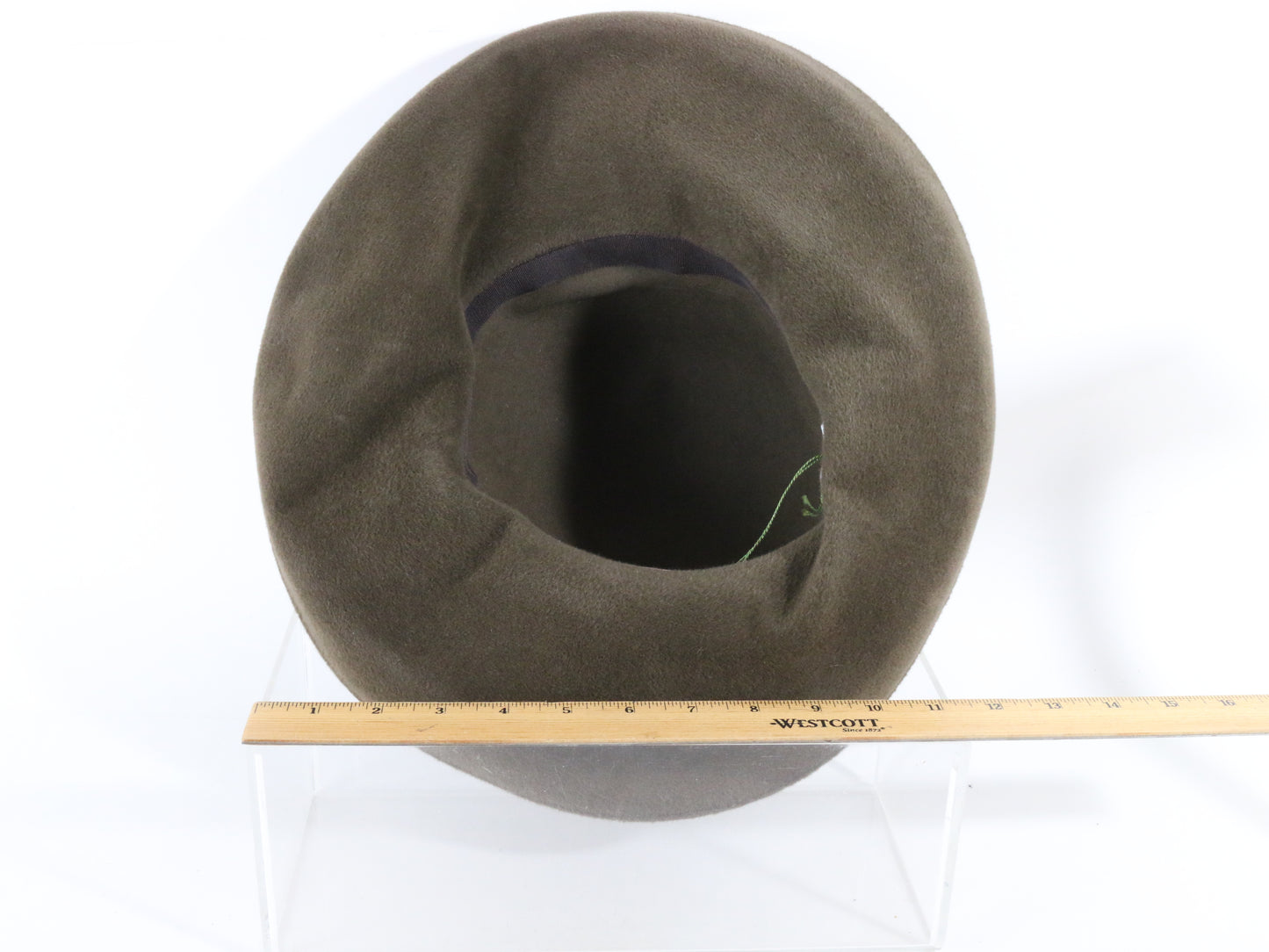 Frank Olive Ladies Boutique Elegant Treebark Brown Felt Boutique Hat 7 56cm