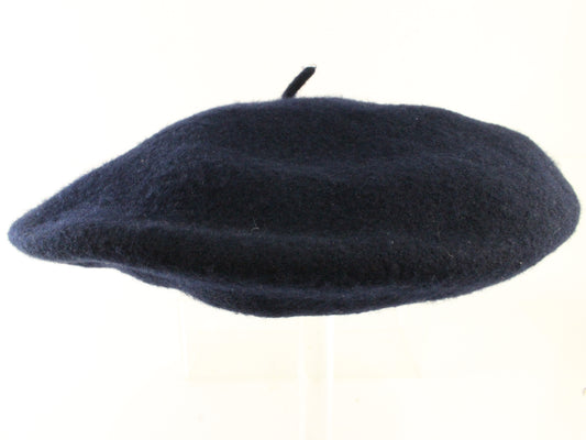 Lake of the Isles Mens Navy Blue Wool Felt Beret MULTIPLE SIZES