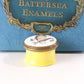 Vintage Owl Halcyon Days Small Round Trinket Box B&B Bilston Battersea Enamels