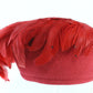 George Zamaul New York Ladies Boutique Red Felt Hat W/ Feathers 6 7/8 55cm