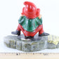 Vintage Red And Green Outfit W/ Beard Pixie On Connemara Marble Ireland 2.5 In