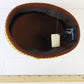 Sonni of California Ladies Brandy Brown Felt Hat W/ Gold Cord 6 7/8 55cm
