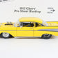 1957 Chevy Pro Street Hardtop Yellow Danbury Mint 1:24 Model Car