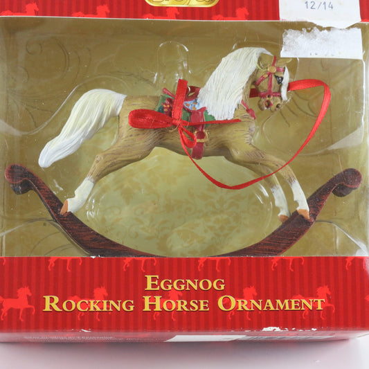 Eggnog Rocking Horse Ornament Breyer 