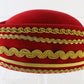 Sonni of California Ladies Couture Red Felt Hat W/ Gold Cord 6 7/8 55cm