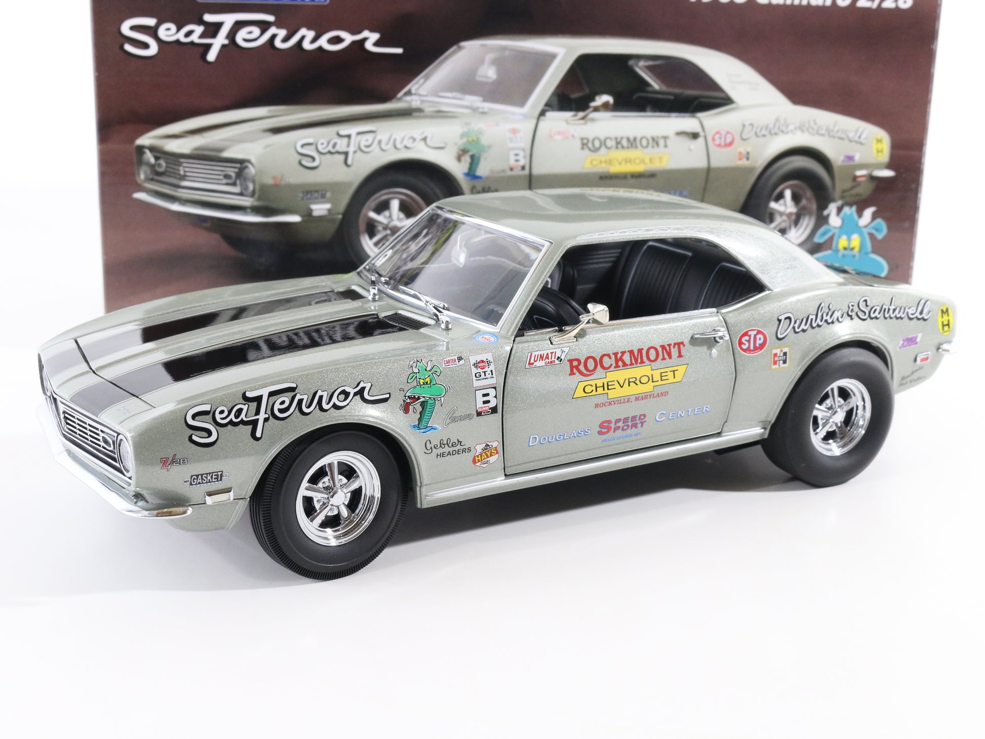 Sea Terror 1968 Chevy Camaro Z28 Exact Detail Replicas 1:18 Model Car