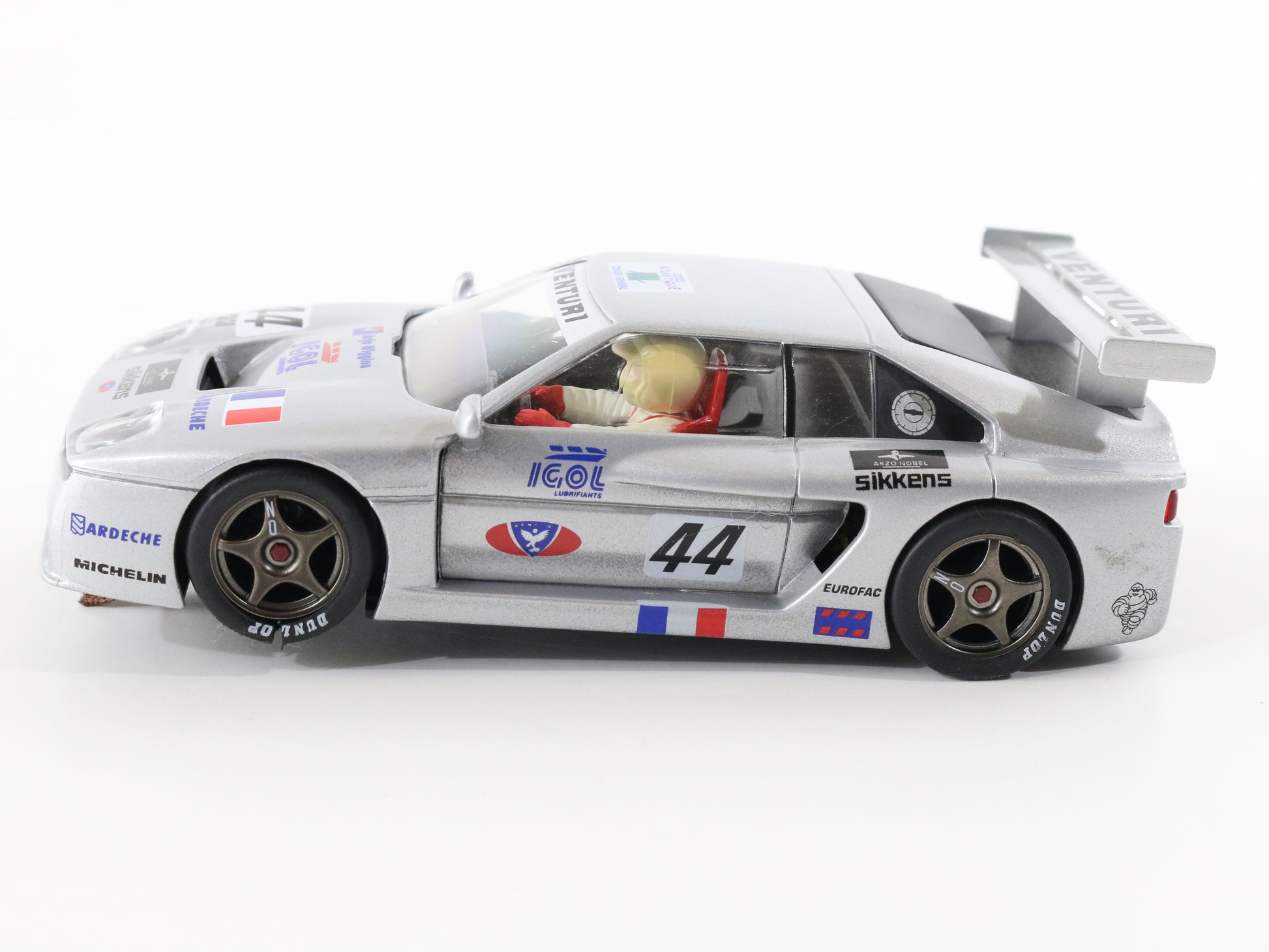 Venturi Lm #44 Igol Sikkens Silver & Black 1:32 Fly Slot Car
