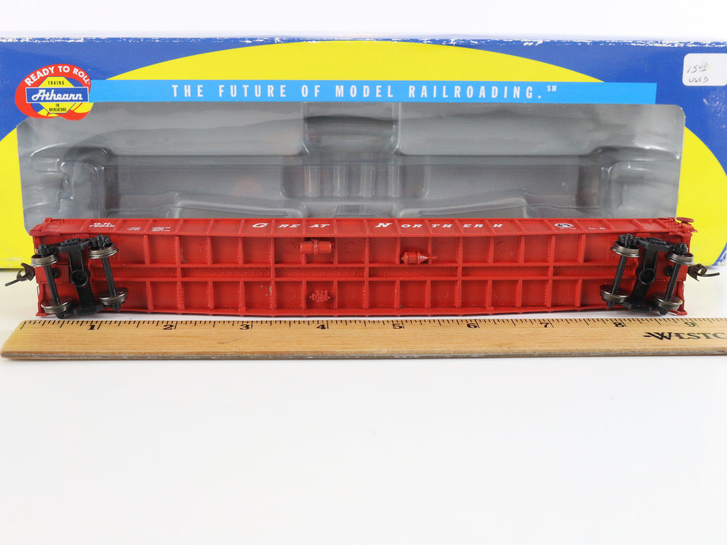 Great Northern GN 79045 65' Red Mill Gondola Car Athearn HO Model Train 93621