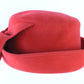 Frank Olive Private Collection Ladies Boutique Red Felt Hat W/ Bow 7 56cm
