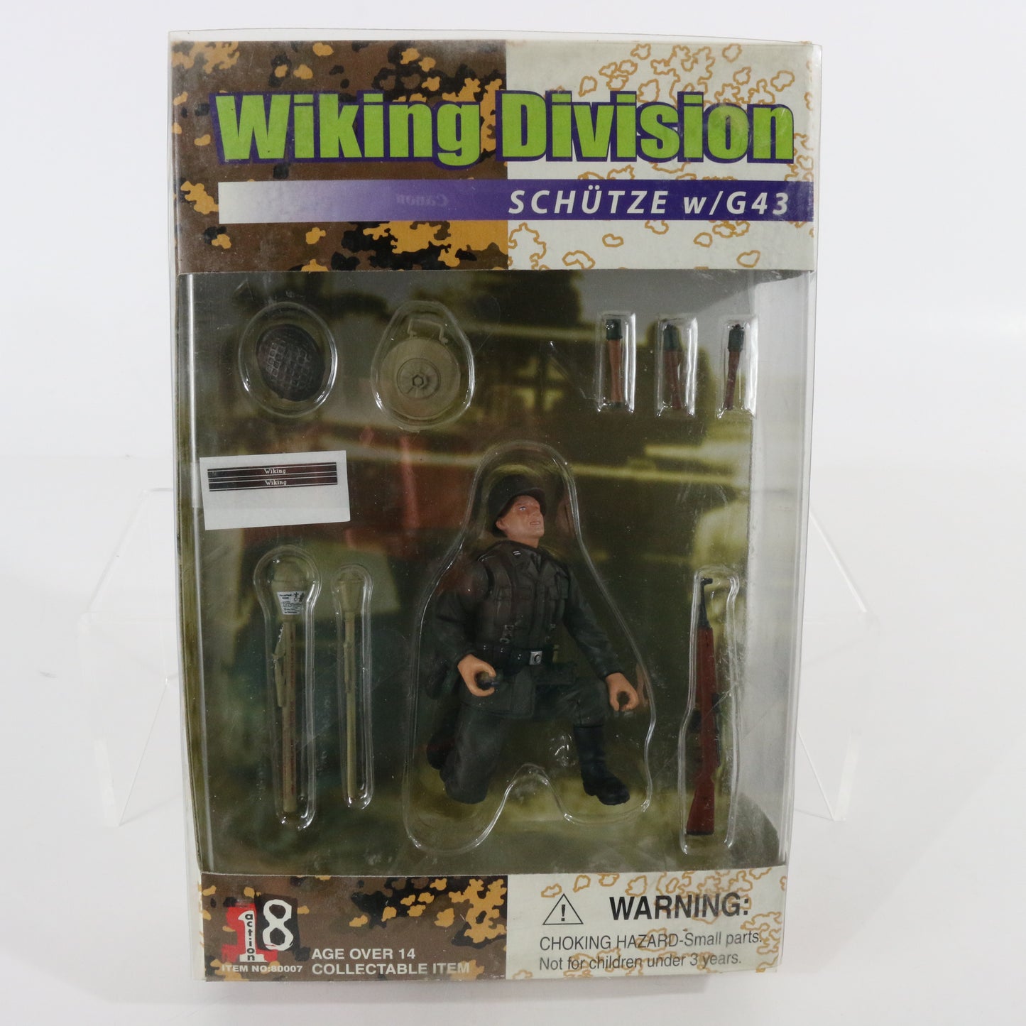 Schutze W/ G43 Rifle WW2 GERMANY Wiking Division Action 18 1:18 Dragon 80007