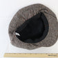 Mens Brown Mix Tweed Eight Quarter Cap W/ Black Interior One Size