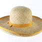 Peralta Place Ladies Natural Straw Summer Hat W/ Orange Band 7 56cm