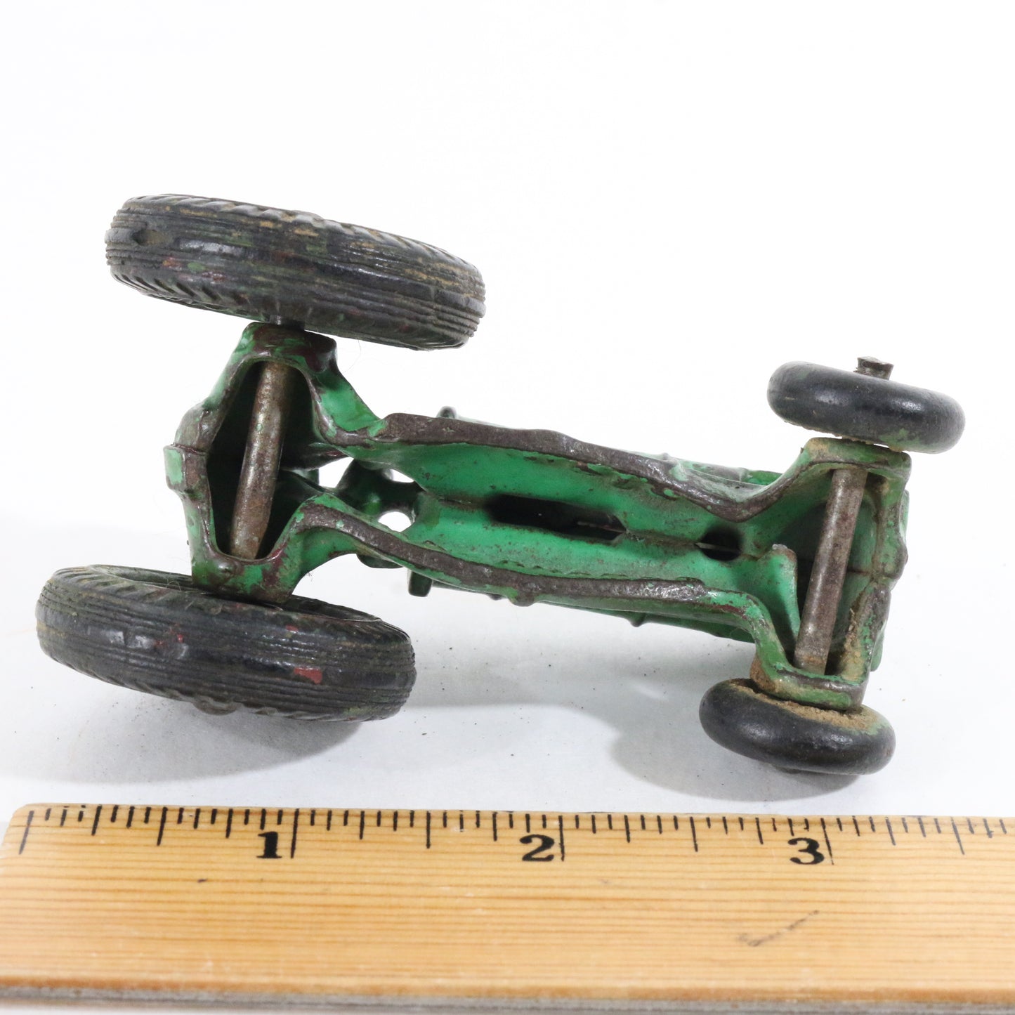 Vintage Green & Black Cast Iron Ford Tractor Farm Model Arcade 273r 3.5"