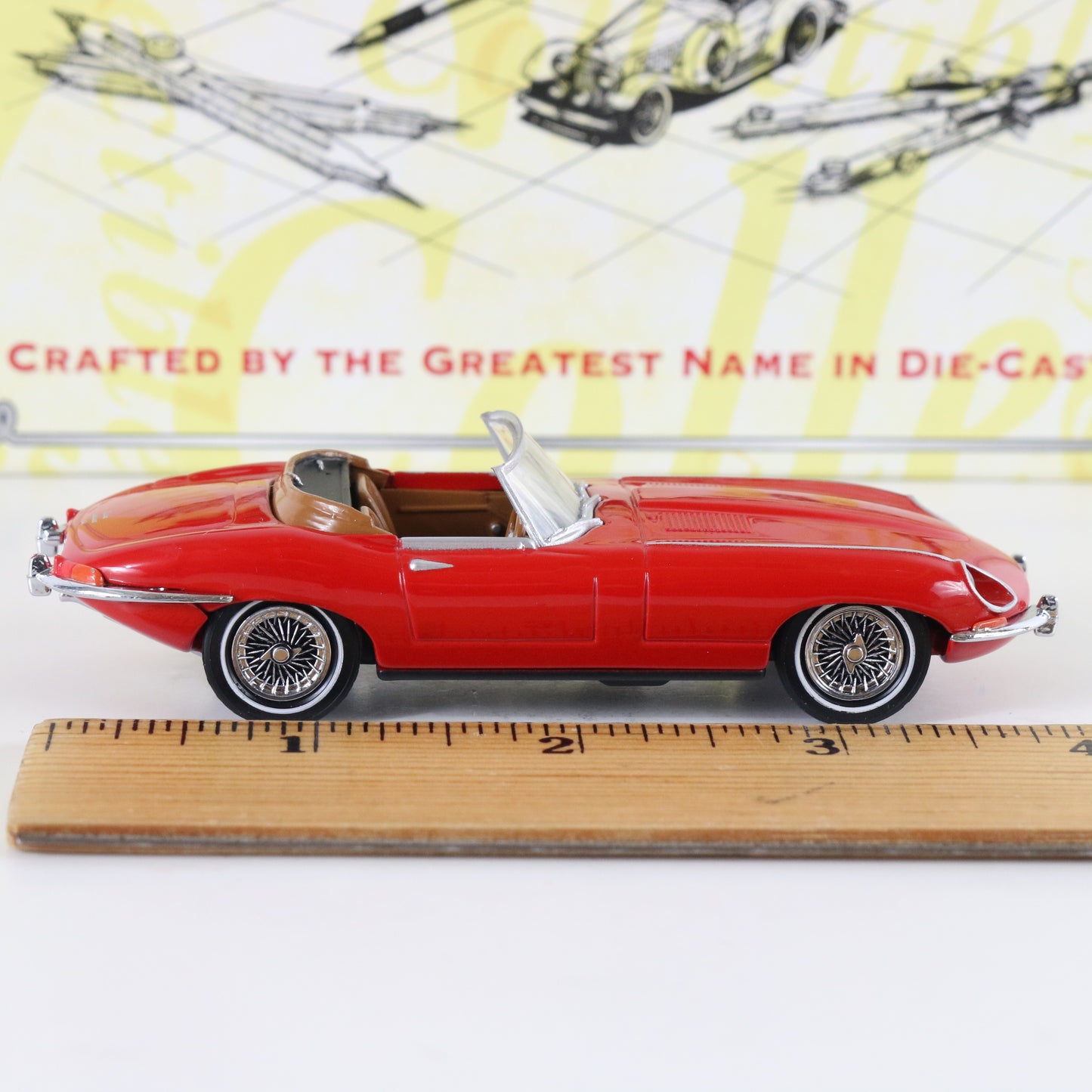 1967 Jaguar E Type Red British Sports Car Matchbox 1:43 Dybo2-m Model Car