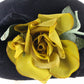 Miss Bierner Ladies Elegant Black Wool Felt Hat W/ Yellow Flower 7 1/4 58cm