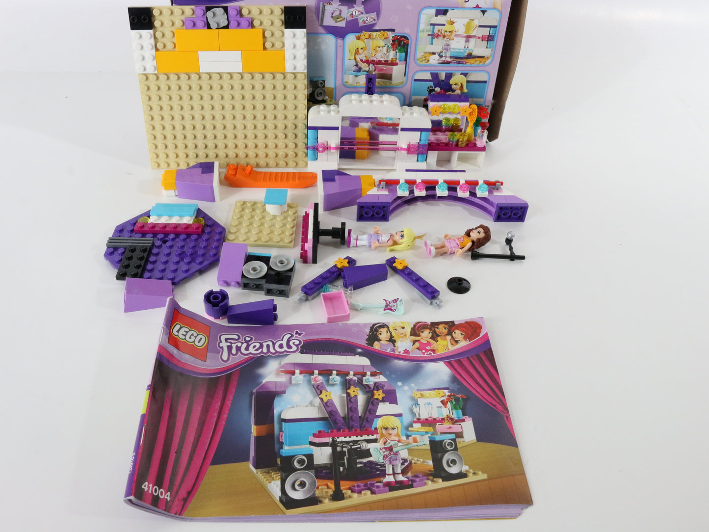 Lego Friends Stephanies Rehearsal Stage Mostly Built 41004 + Box Instructions