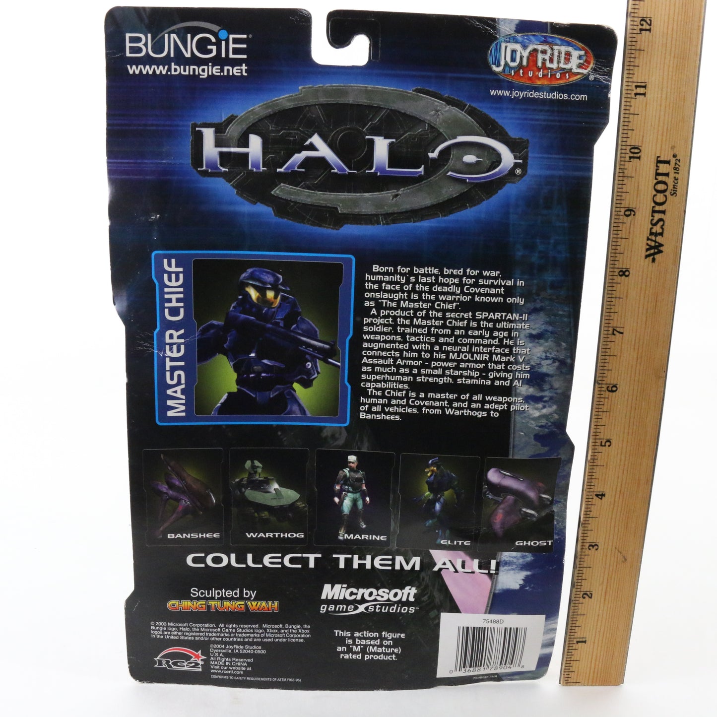 Joy Ride Bungie Halo Blue Master Chief Action Figure Series 3 Sealed Joyride