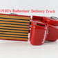 1930s Budweiser Stakebed Delivery Truck Red Danbury Mint 1:24 Model Car W/ Kegs