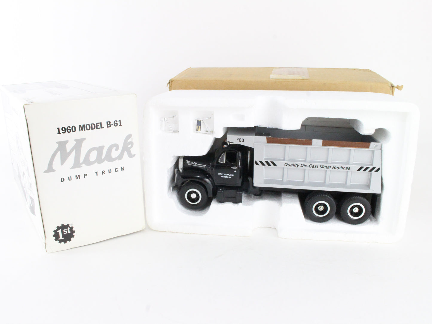 1960 Model B-61 Mack Dump Truck First Gear 1:34 Model 19-0008