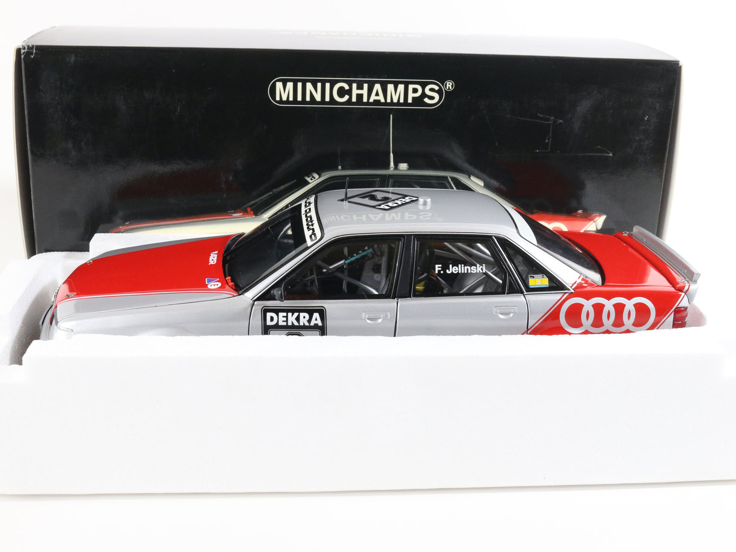 1992 Audi V8 Quattro DTM Team Azr Jelinski #2 Minichamps 1:18 Model 100 921002