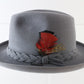 Biltmore Golden Pheasant Velour Mens Sterling Gray Felt Fedora 7 56cm