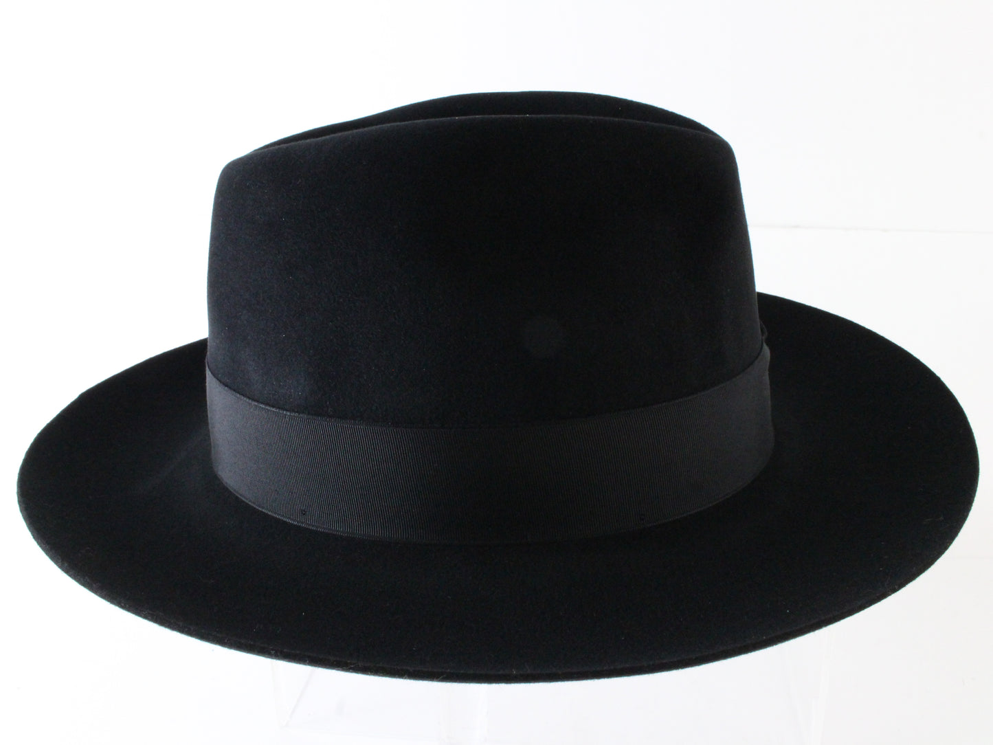 Royal Biltmore Top Hatters Mens Black Felt Fedora Wide Brim MULTIPLE SIZES