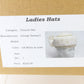George Zamaul New York Ladies Off White and Gold Felt Hat W/ Lace 7 56cm
