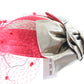 Joe Bill Miller Ladies Red Wool Felt Fascinator W/ Gold Bow 6 3/8 51cm