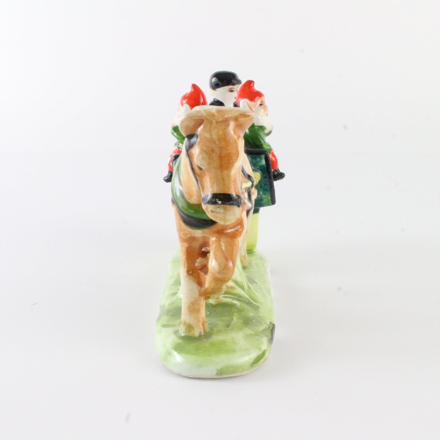 Vintage Pixie Elf Jaunting Car With Horse Ceramic Figure 5 In