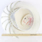 George Zamaul Coture Ladies White Felt Hat W/ Rhinestones 7 1/4 58cm