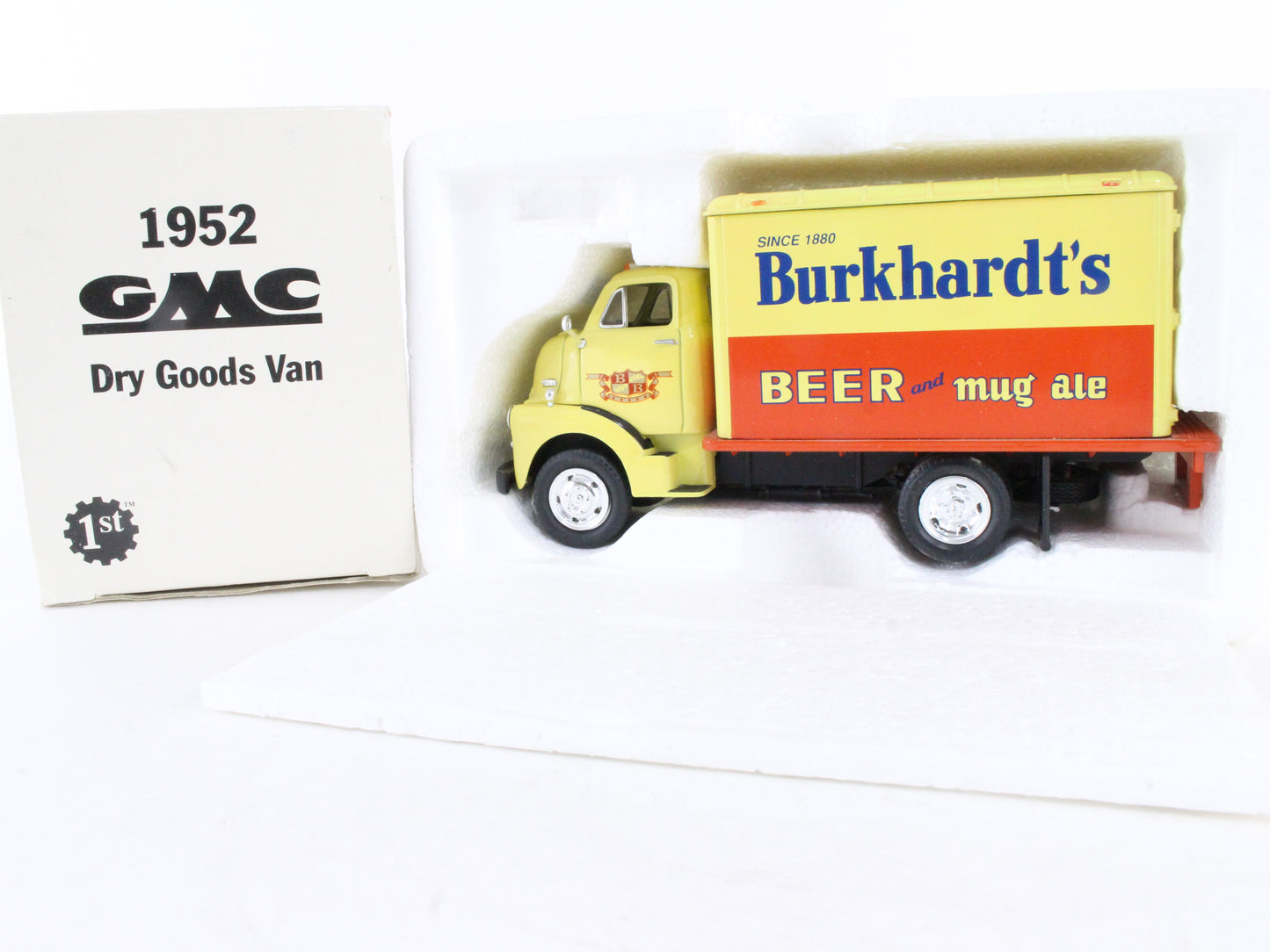 1952 GMC Dry Goods Van Burkhardts Beer First Gear 1:34 Scale Model