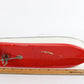 Vintage White Yellow Red Remote Controlled Battery Cabin Cruiser Wooden Boat 12"