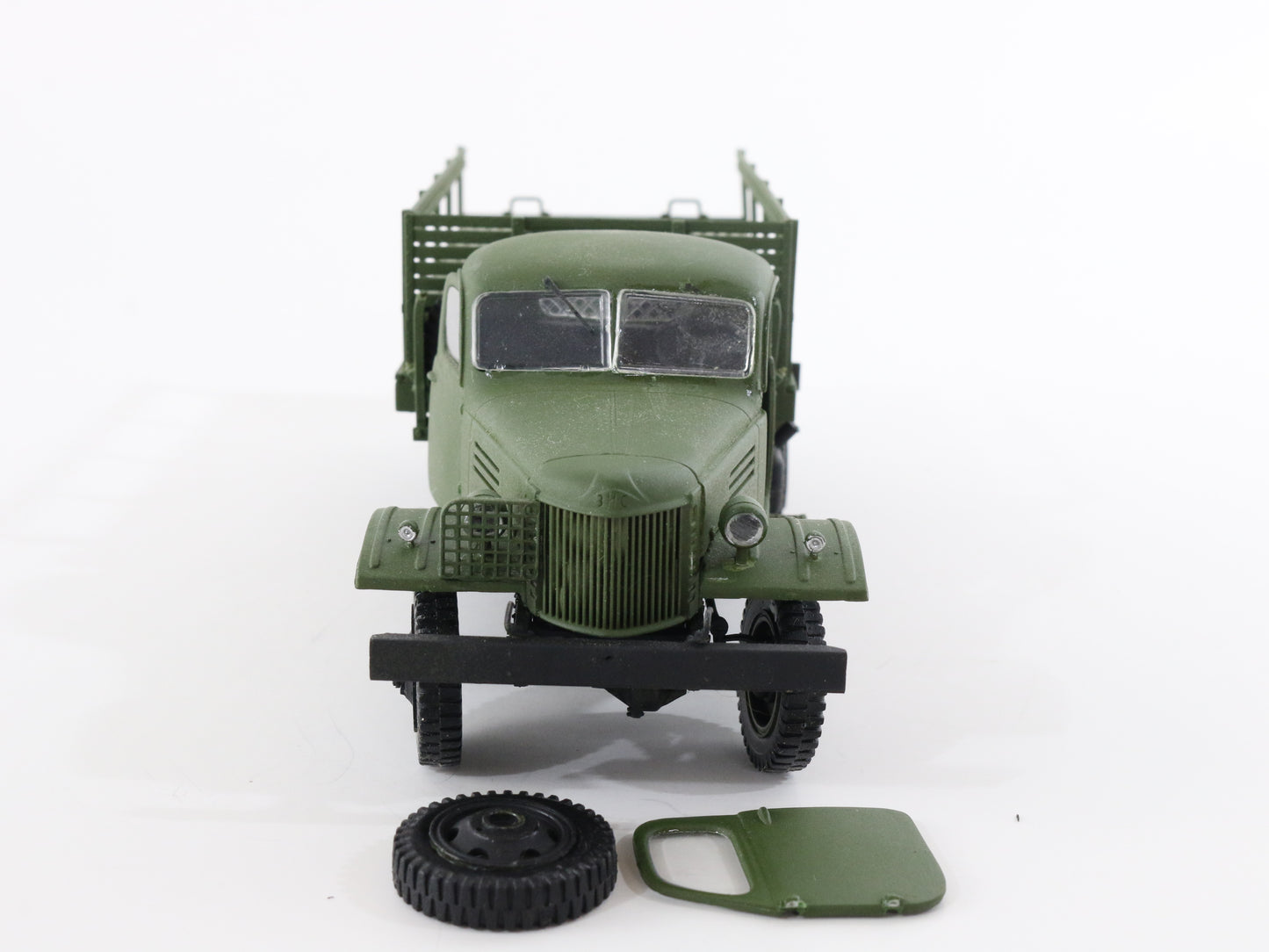 ZIS-151 Soviet Ussr Military Flatbed Truck 1:48? Built Model Vehicle