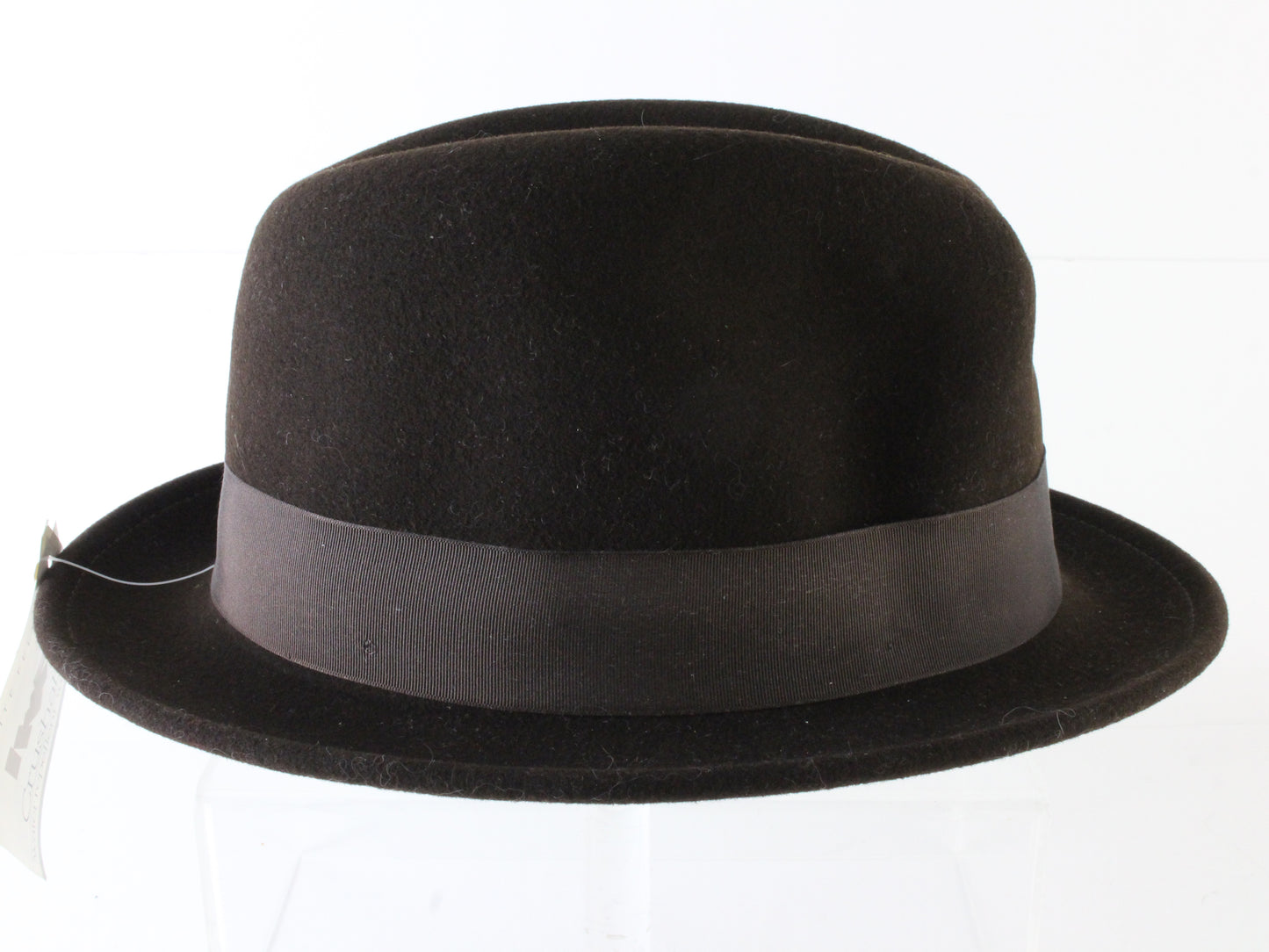 Bailey Mens Brown Wool Felt Water Resistant Fedora W/ Small Bailey Pin XL