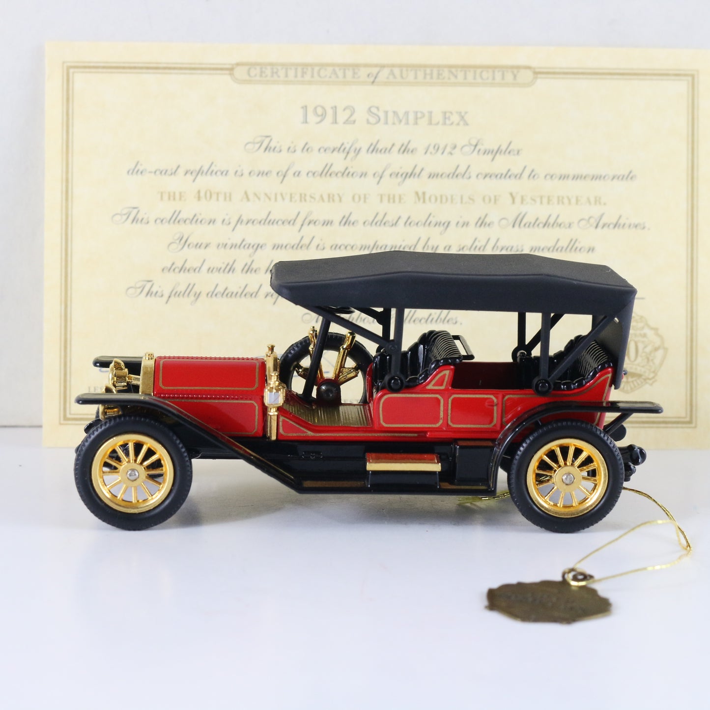 1912 Simplex 40th Models Of Yesteryear Matchbox 1:43 Model Car Yms08-m