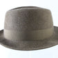 Biltmore Vagabond Top Hatters Mens Tan Mix Felt Fedora W/ Feather MULTIPLE SIZES