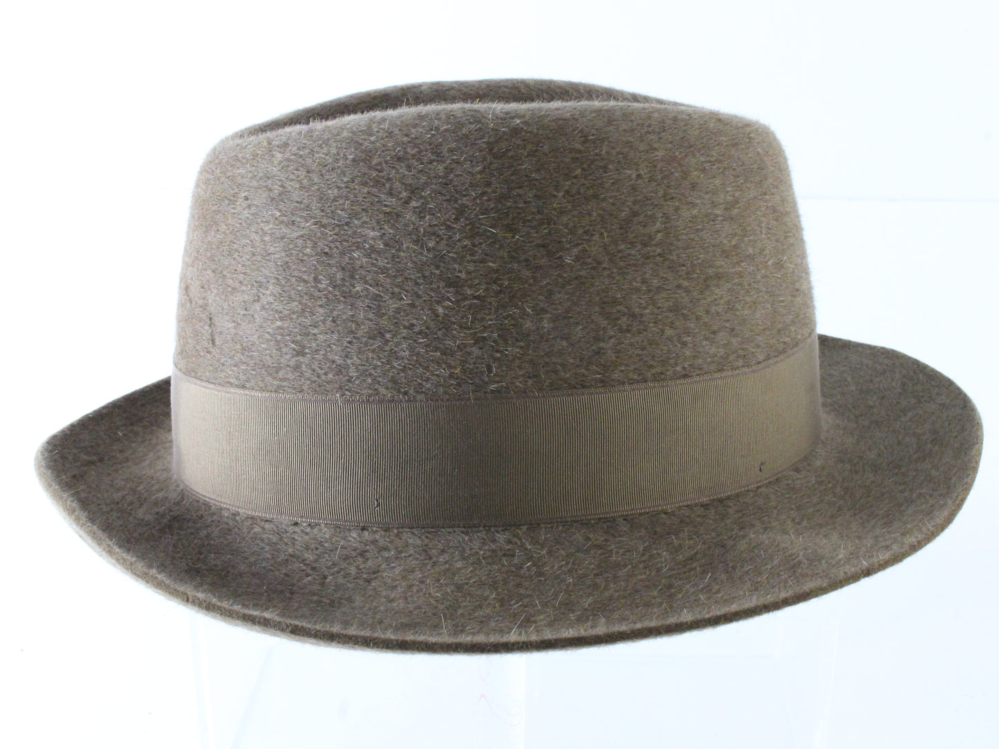 Biltmore Vagabond Top Hatters Mens Tan Mix Felt Fedora W/ Feather MULTIPLE SIZES