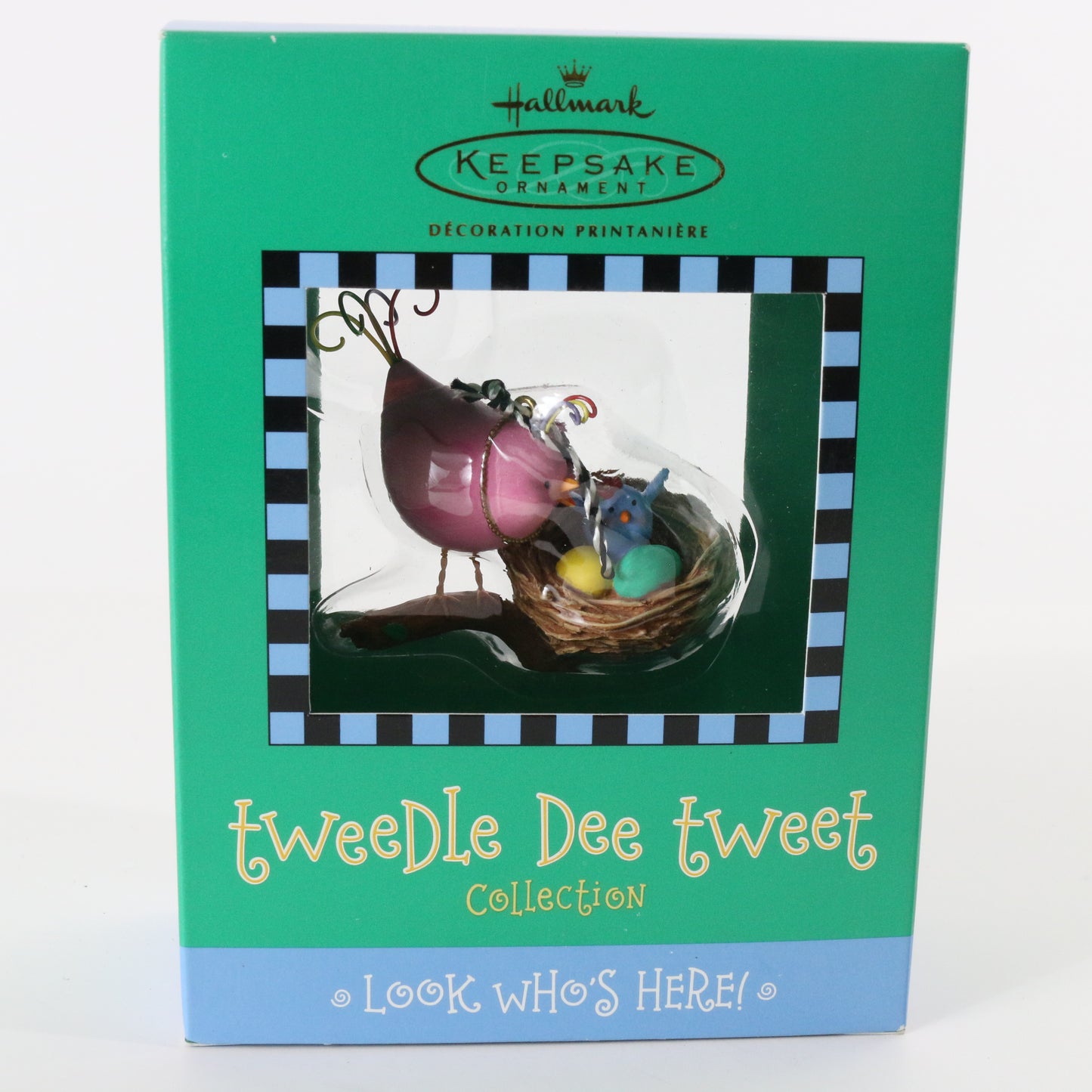 Hallmark Keepsake Look Whos Here Tweedle Dee Tweet Easter / XMAS Ornament  2003