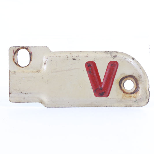 1939-46 V For Victory WW2 California License Plate Registration Tag