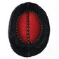 Sonni Of California Ladies Red Wool Felt Hat W/ Black And Gold Detail 7 1/4 58cm
