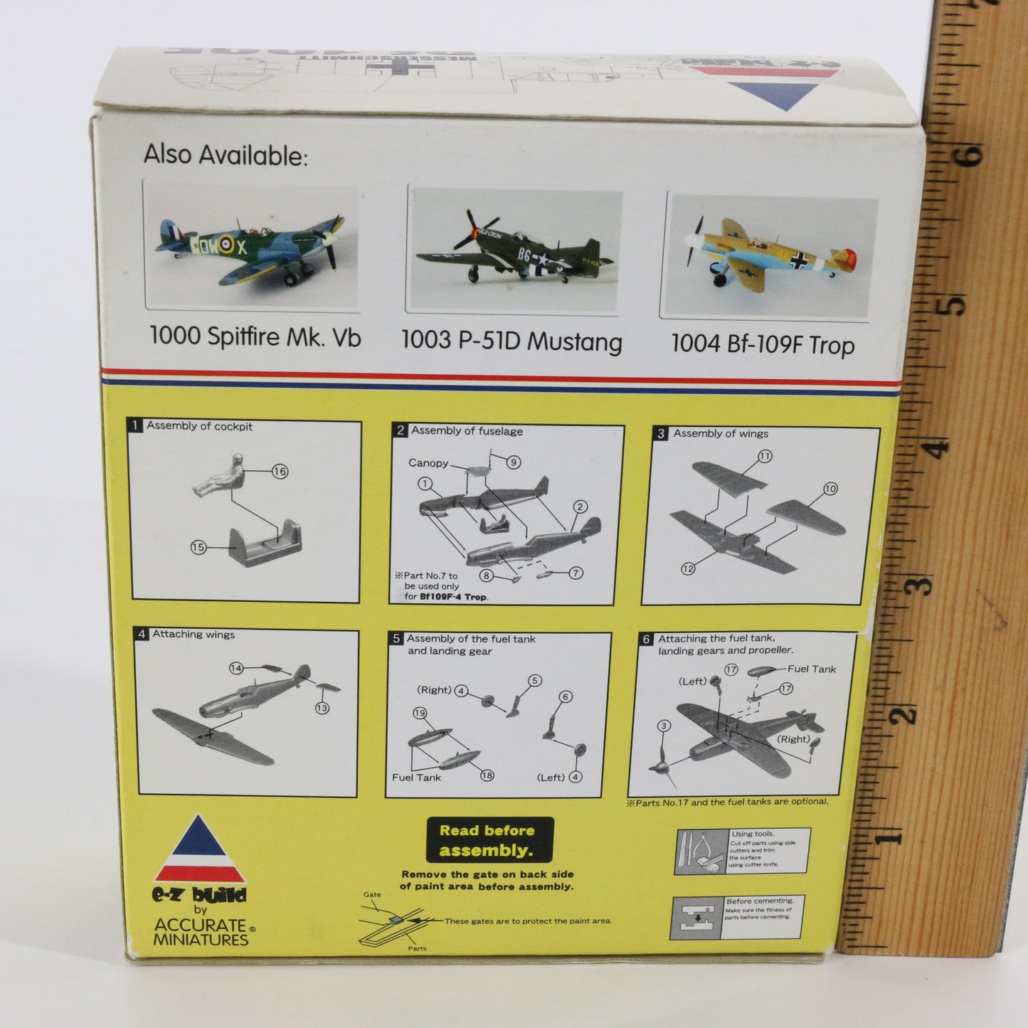 Messerschmitt Bf-109f Fighter Legends Ez Build Plane Miniature 1:100 Bf-109f