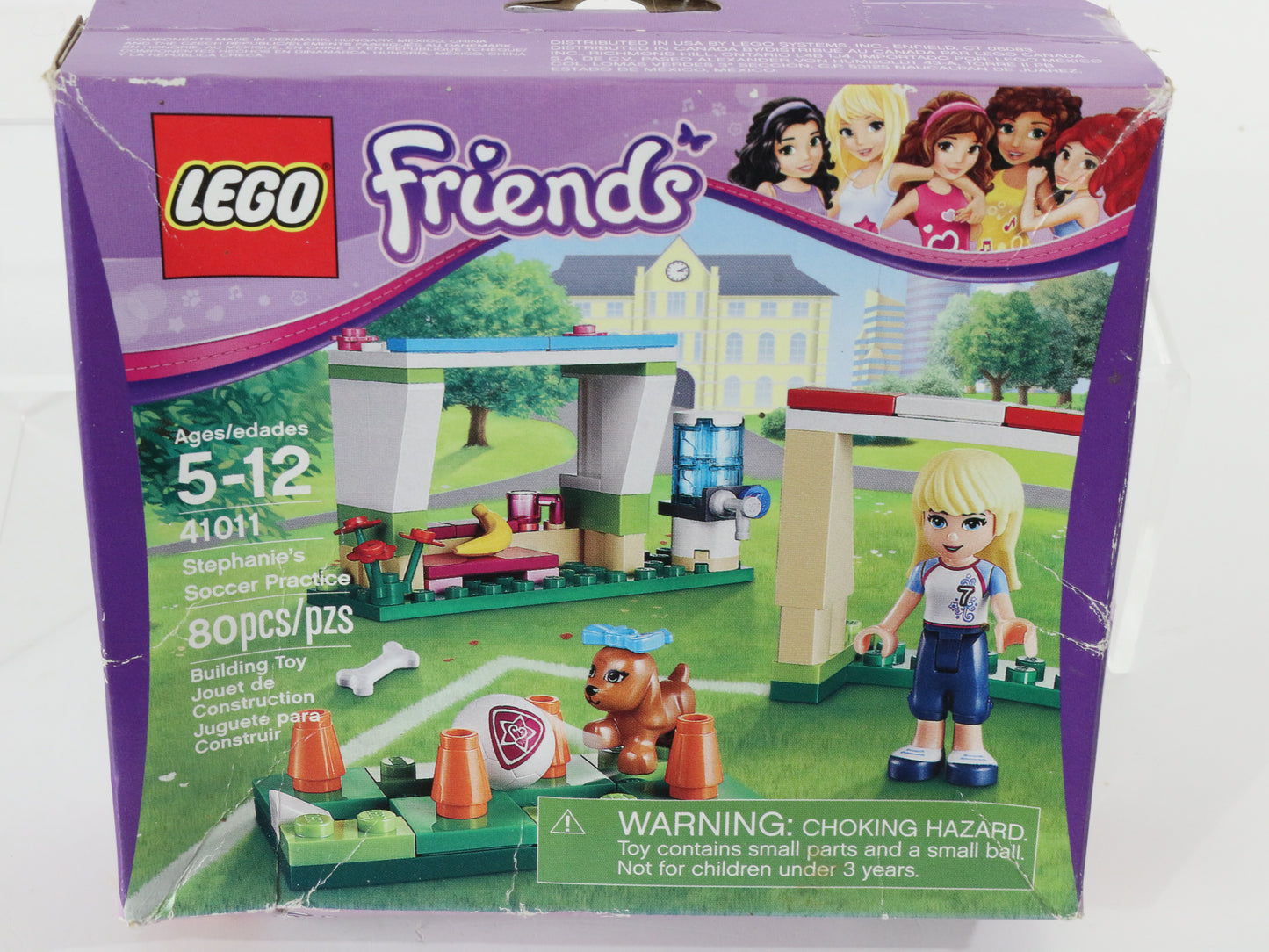 Lego Friends Stephanies Soccer Practice Mostly Built 41011 + Box Instructions